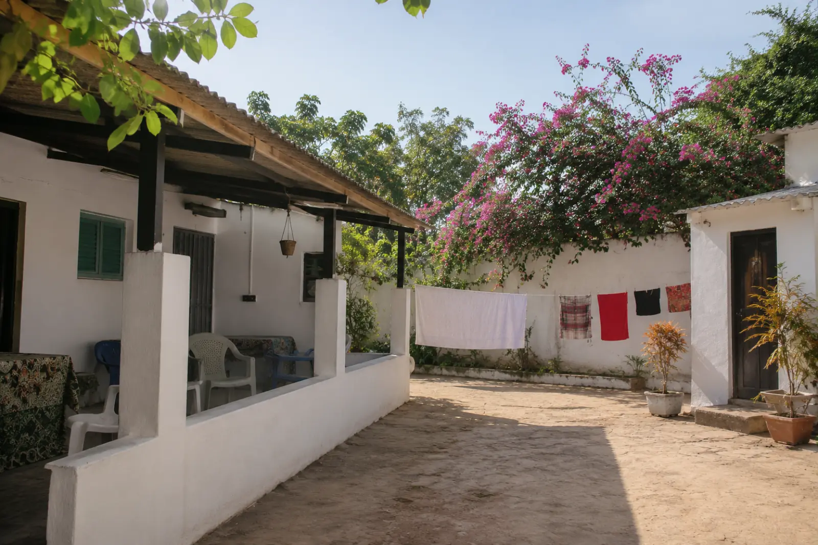 Where the group stays in Guinea